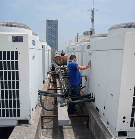 梅里斯中央空调制热和不制冷系统维修方法